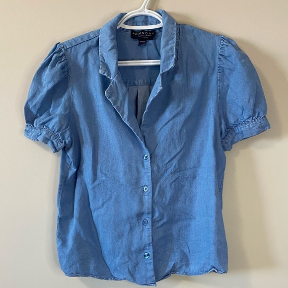 Marshall’s Blue Button Down Blouse - Picture 1 of 2